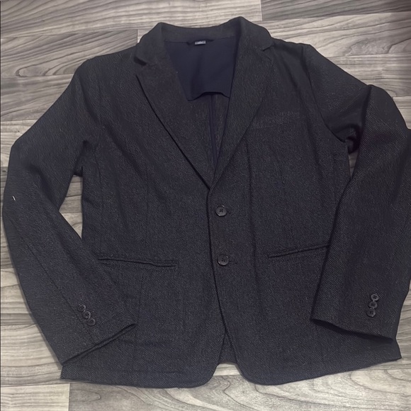 Old Navy Charcoal Gray Wool Blazer with Classic Design and Notched Lapel - Picture 1 of 1